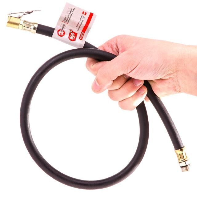 Шланг к пистолету для подкачки колес, с наконечником, 80 см INTERTOOL PT-0512