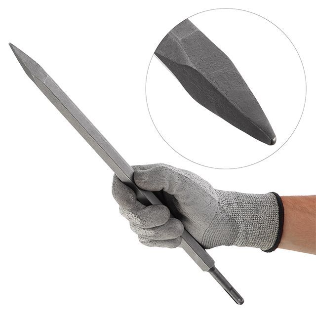 Зубило пикообразное SDS-PLUS 17*400 мм INTERTOOL SD-0442