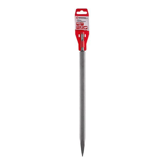 Зубило пикообразное SDS-PLUS 17*400 мм INTERTOOL SD-0442