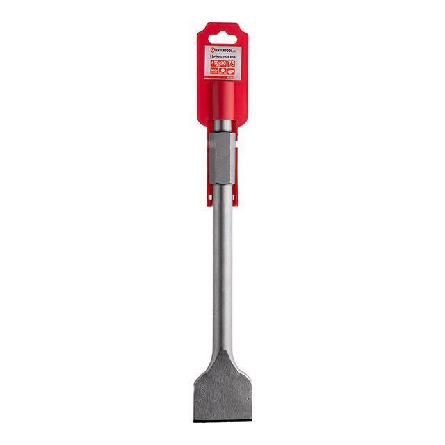 Зубило пласке HEX 30*410*75 мм INTERTOOL SD-0463