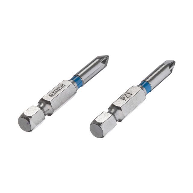 Комплект отверточных насадок, PZ1, 1/4"×50 мм, S2, 2 шт., STORM INTERTOOL VT-0214