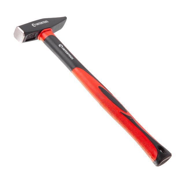 Молоток, 300г, ручка из фибергласса INTERTOOL HT-0203
