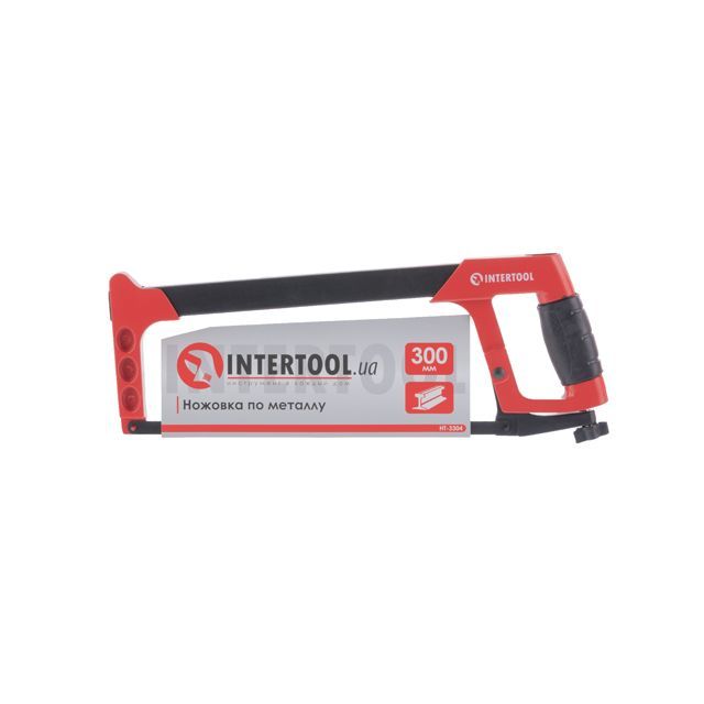 Ножовка по металлу 300 мм, алюминиевая рукоятка INTERTOOL HT-3304