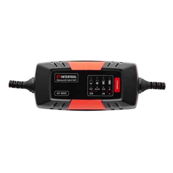 Зарядное устройство 6, 12В, 2А, 230В, для аккумуляторов 1.2-60 Ач INTERTOOL AT-3022