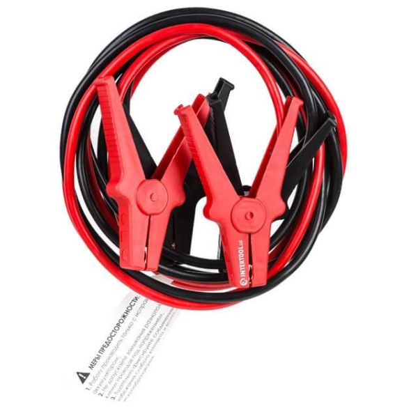 Провода пусковые 400 А, 3 м, до -40°C, чехол INTERTOOL AT-3044 Провода пусковые 400 А, 3 м, до -40°C, чехол INTERTOOL AT-3044