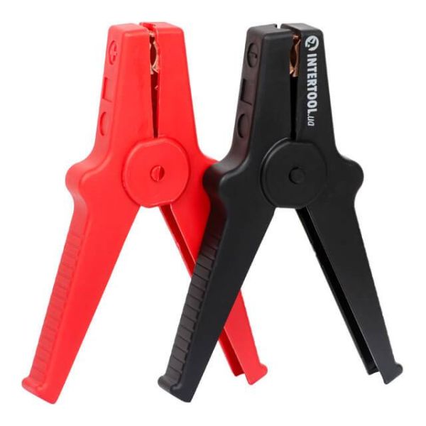 Клеммы для пусковых проводов, 2 шт. INTERTOOL AT-3049 Клеммы для пусковых проводов, 2 шт. INTERTOOL AT-3049