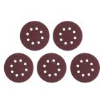 Круг наждачный самоклеющийся 125 мм с отверстиями, бумага класс С, К60, 5 ед. INTERTOOL BT-0584