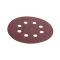 Круг наждачный самоклеющийся 125 мм с отверстиями, бумага класс С, К80, 5 ед. INTERTOOL BT-0585