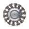 Щетка кольцевая 75 мм для дрели, 1/4" (пучки витой проволоки) INTERTOOL BT-8075