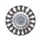 Щетка кольцевая 100 мм для дрели, 1/4" (пучки витой проволоки) INTERTOOL BT-8100