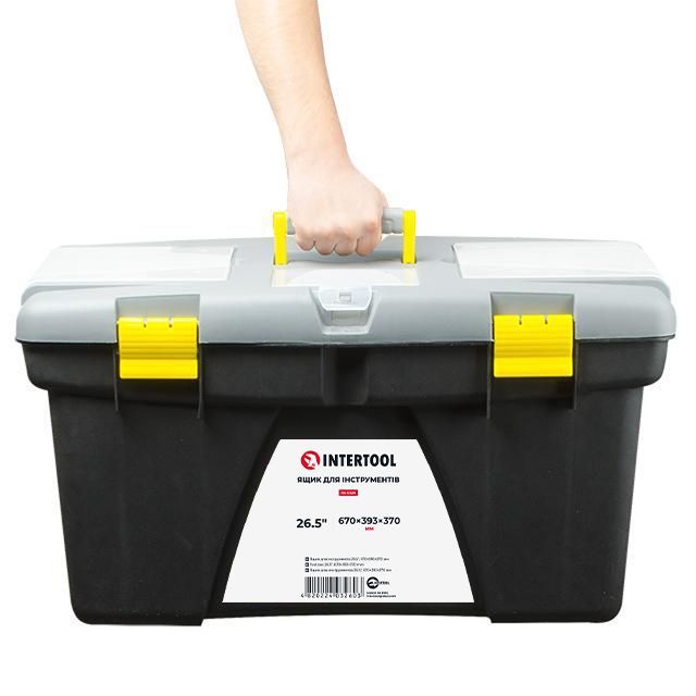 Ящик для інструменту 26.5" 670*393*370 мм INTERTOOL BX-0326