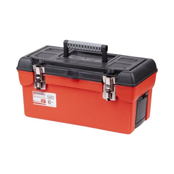 Ящик для инструментов с металлическими замками, 16": 396*216*164 мм INTERTOOL BX-1116