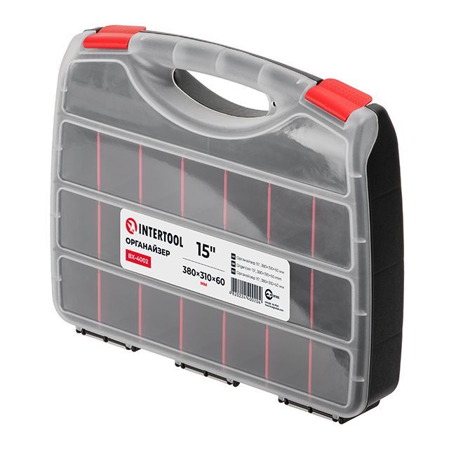 Органайзер 15" 380*310*60мм INTERTOOL BX-4002 Органайзер 15" 380*310*60мм INTERTOOL BX-4002