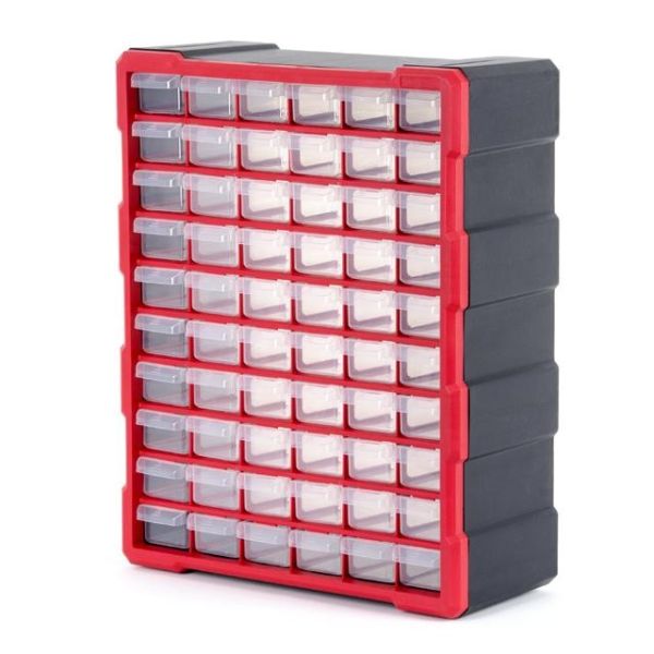 Органайзер 19" 475*380*160мм, 60 ячеек INTERTOOL BX-4016 Органайзер 19" 475*380*160мм, 60 ячеек INTERTOOL BX-4016