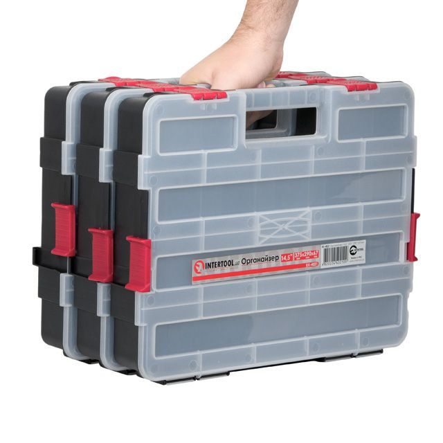 Органайзер 14.5" 375*280*67мм INTERTOOL BX-4021 Органайзер 14.5" 375*280*67мм INTERTOOL BX-4021