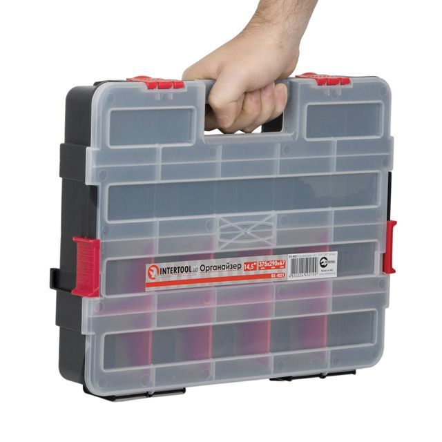 Органайзер 14.5" 375*280*67мм INTERTOOL BX-4021 Органайзер 14.5" 375*280*67мм INTERTOOL BX-4021