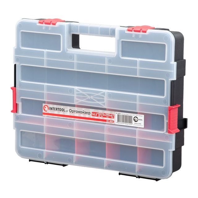 Органайзер 14.5" 375*280*67мм INTERTOOL BX-4021 Органайзер 14.5" 375*280*67мм INTERTOOL BX-4021