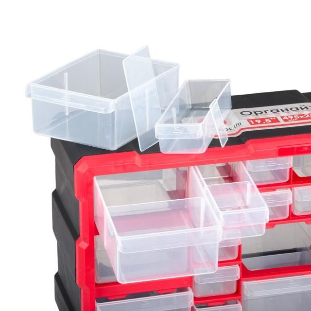 Органайзер 22 ячейки, 19.5": 495*255*160 мм INTERTOOL BX-4023