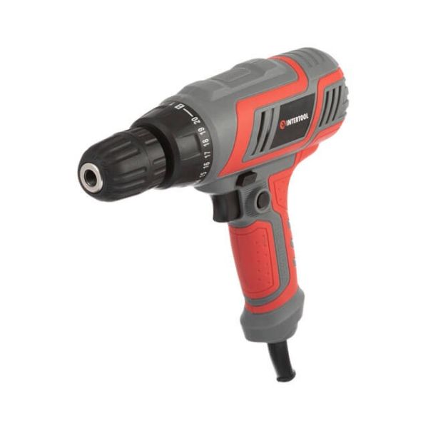 Дрель-шуруповерт электрическая 320 Вт, 220 В, 0-750 об/мин, 0.8-10 мм, 10 Нм INTERTOOL DT-0103 Дрель-шуруповерт электрическая 320 Вт, 220 В, 0-750 об/мин, 0.8-10 мм, 10 Нм INTERTOOL DT-0103