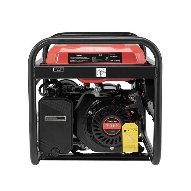 Генератор бензиновий/газовий 2.8/3 кВт, 220 В, 15 л, ручний старт, мідна обмотка, STORM INTERTOOL DT-1133