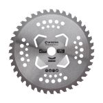 Нож для мотокосы/триммера с твердосплавными напайками ø255 мм, 40T, 4 подрезных лопасти INTERTOOL DT-2350