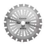 Нож для мотокосы/триммера с твердосплавными напайками ø255 мм, 40T, двусторонний INTERTOOL DT-2351