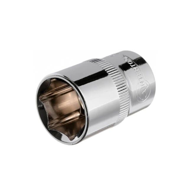 Головка шестигранная 1/2", 19×38 мм, Cr-V, STORM INTERTOOL ET-0019
