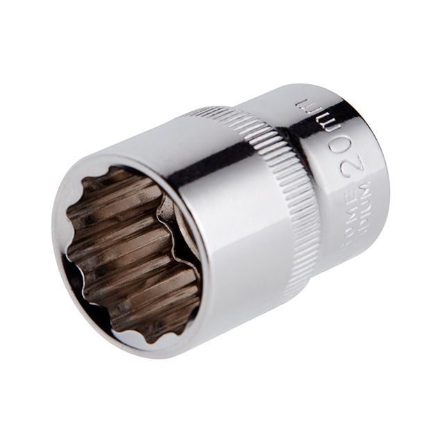 Головка двенадцатигранная 1/2", 20×38 мм, Cr-V STORM INTERTOOL ET-0220