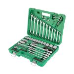 Набір інструментів 1/2" & 1/4", 77од. (гол.4-32мм, кл.комб, 7-19мм, кл.шарн.8-15мм)