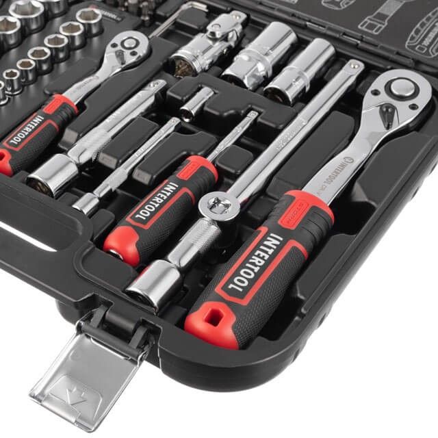 Набір інструментів 73 од. STORM, 1/2", 1/4", Cr-V INTERTOOL ET-8073
