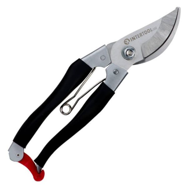 Секатор садовый, 200 мм, нержавеющая сталь INTERTOOL FT-1001 Секатор садовый, 200 мм, нержавеющая сталь INTERTOOL FT-1001