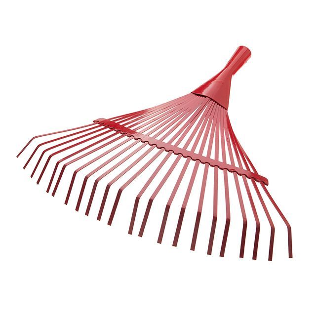 Грабли веерные усиленные, 22 плоских прута INTERTOOL FT-3002