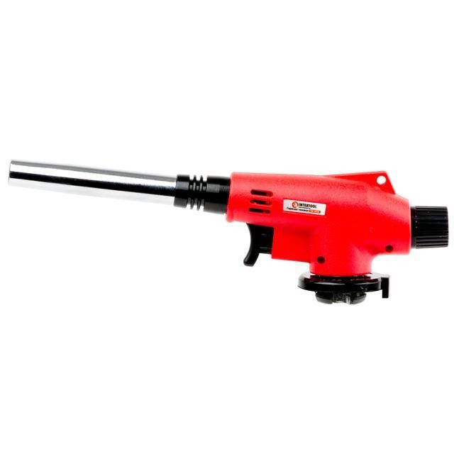 Горелка газовая c пьезозажиганием INTERTOOL GB-0022