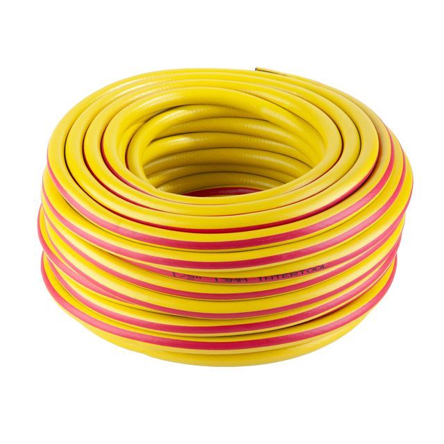 Шланг для полива 3-х слойный 1/2", 30 м, армированный, PVC INTERTOOL GE-4025