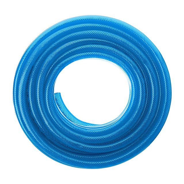Шланг для води тришаровий, синій, 1/2", 30 м, армований, PVC INTERTOOL GE-4055