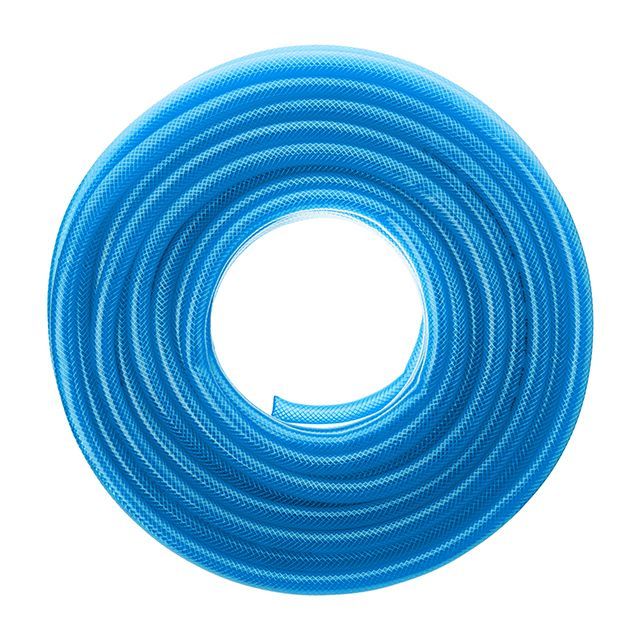 Шланг для води тришаровий, синій, 1/2", 50 м, армований, PVC INTERTOOL GE-4056