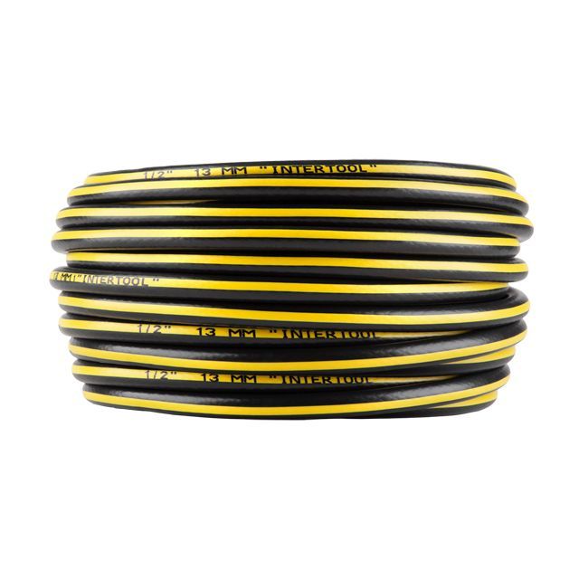 Шланг для води чотиришаровий, 1/2", 30 м, армований, PVC INTERTOOL GE-4105