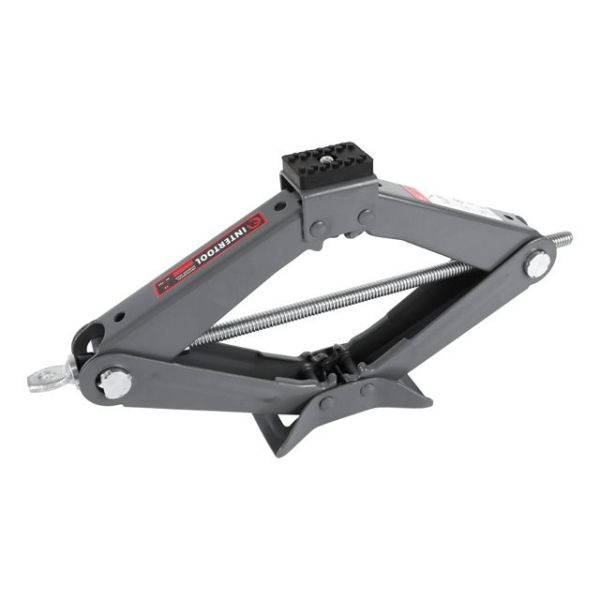 Домкрат механический ромбовидный 2т. с трещеткой, резиновый упор INTERTOOL GT0185