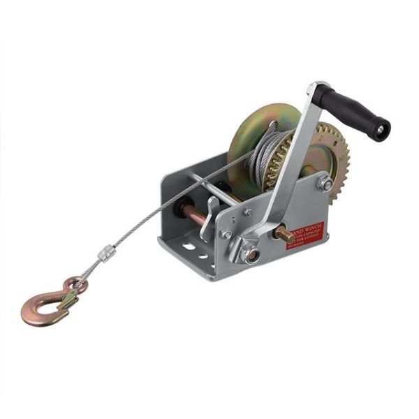 Лебедка рычажная барабанная, стальной трос, тяговое усилие 900 кг INTERTOOL GT1455 Лебедка рычажная барабанная, стальной трос, тяговое усилие 900 кг INTERTOOL GT1455
