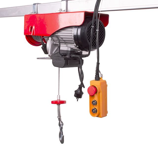 Лебідка електрична 220/230 В, 1600 Вт, 500/999 кг, трос 5.6 мм * 12 м INTERTOOL GT1483