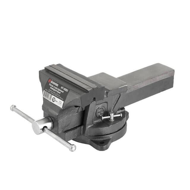 Тиски слесарные поворотные 150мм, 9,6кг INTERTOOL HT-0083