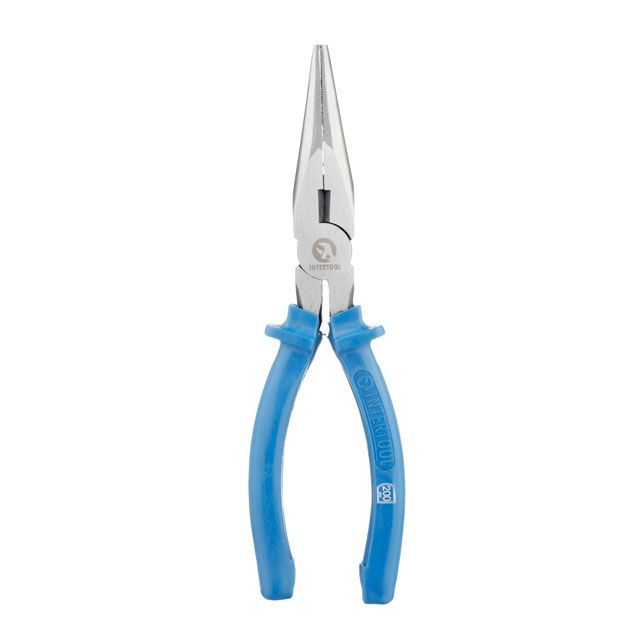 Длинногубцы прямые 200 мм INTERTOOL HT-0123