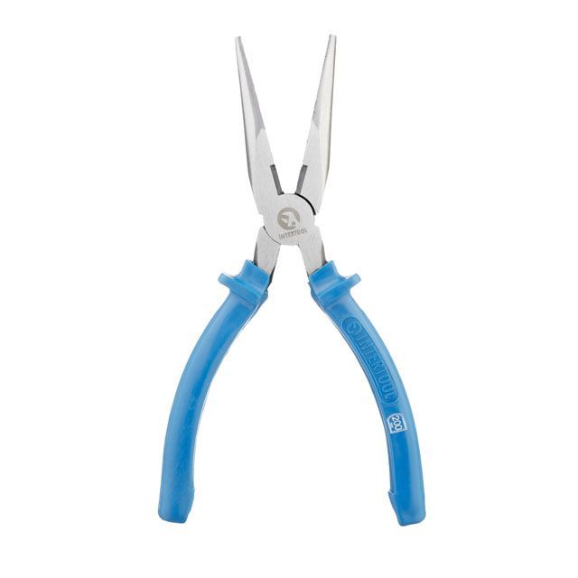 Длинногубцы прямые 200 мм INTERTOOL HT-0123