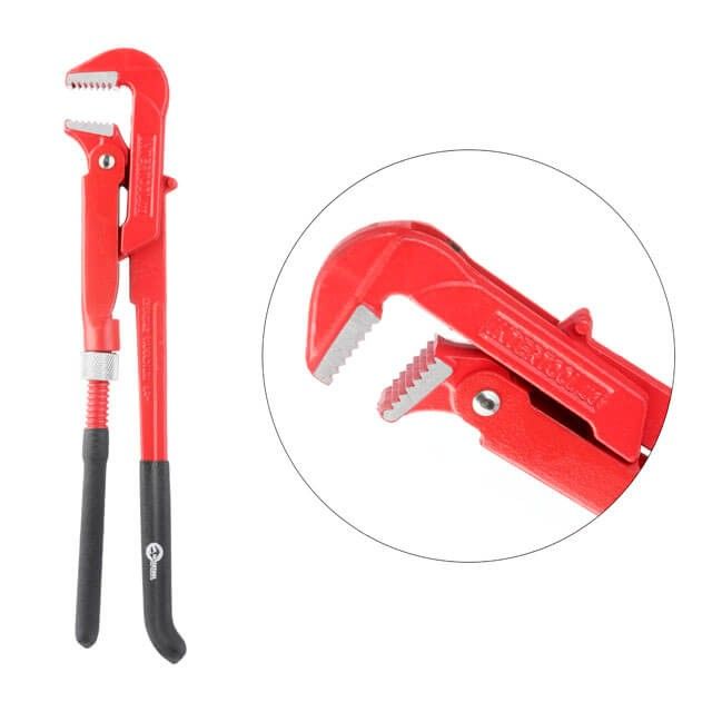 Ключ трубный 0.75", 90град INTERTOOL HT-0186