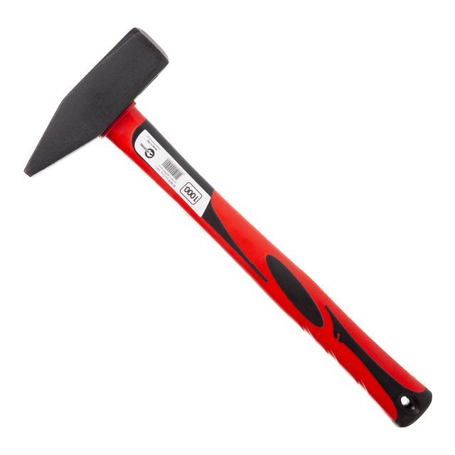 Молоток, 1000 г, ручка из фибергласса INTERTOOL HT-0210