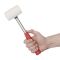 Киянка резиновая 450 г, белая резина, метал. ручка INTERTOOL HT-0227