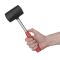 Киянка резиновая 680 г, черная резина, метал. ручка INTERTOOL HT-0232