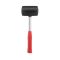 Киянка резиновая 680 г, черная резина, метал. ручка INTERTOOL HT-0232