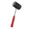 Киянка резиновая 900 г, черная резина, метал. ручка INTERTOOL HT-0233