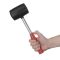 Киянка резиновая 900 г, черная резина, метал. ручка INTERTOOL HT-0233